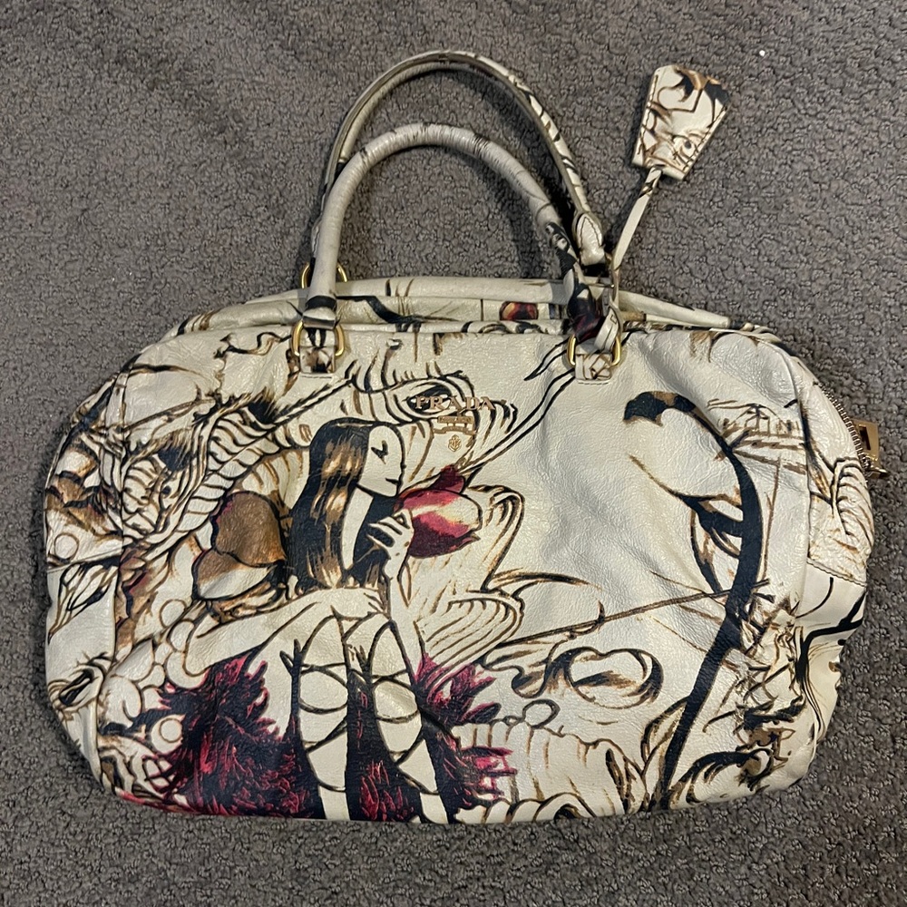 Vintage floral prada bag